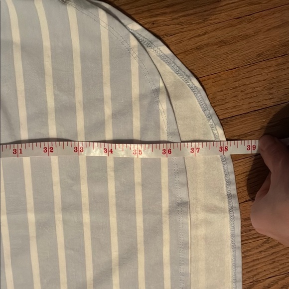 Denver Hayes White Striped Midi Dress - Picture 11 of 12